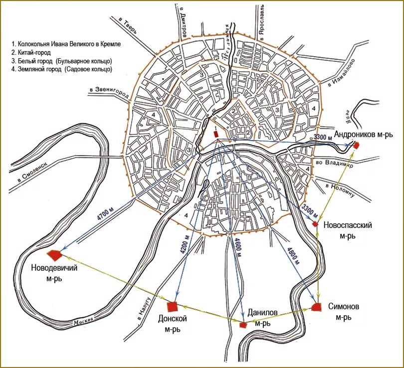 План москвы 16 век