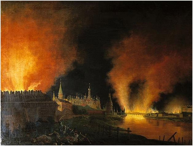 Х.И. Олендорф - Пожар в Москве в 1812 году