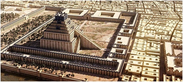 Вавилонская башня. Реконструкция начала 20-го века